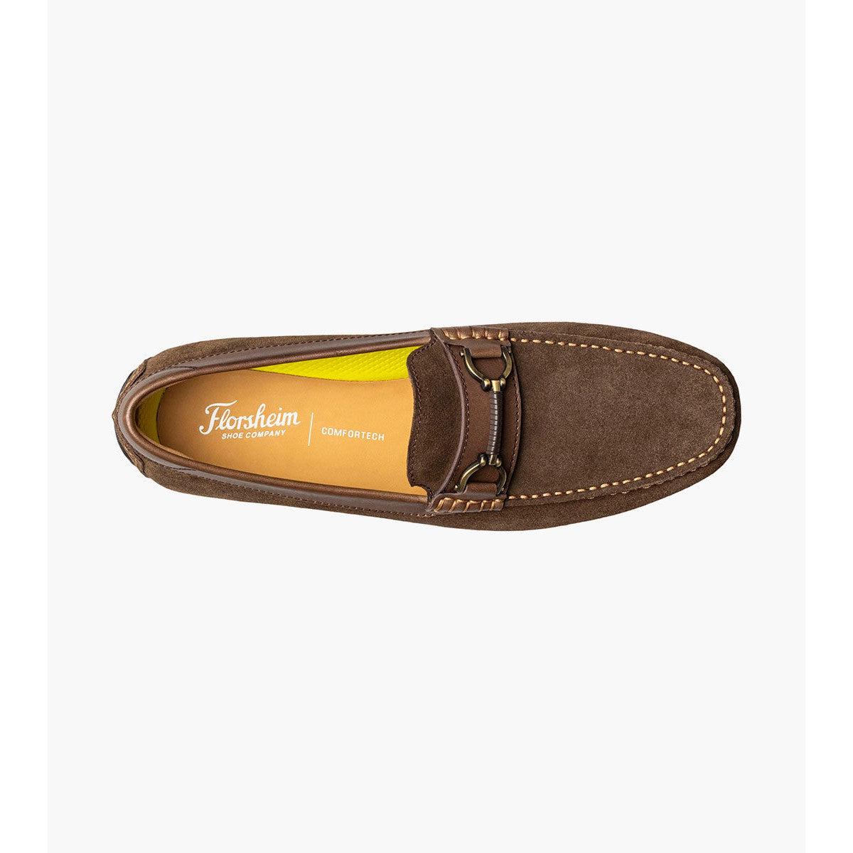 MOTOR BIT DRIVER IN SUEDE-MENS CASUAL FOOTWEAR-FLORSHEIM-JB Evans Fashions & Footwear