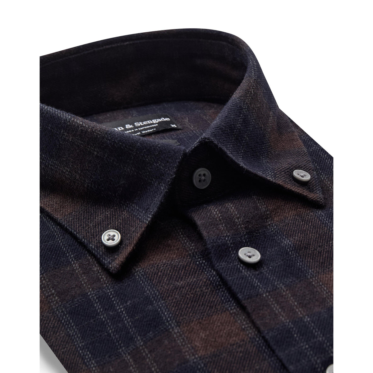 NORODOM CASUAL MODERN FIT-MENS SHIRTS-BRUUN STENGADE-JB Evans Fashions & Footwear