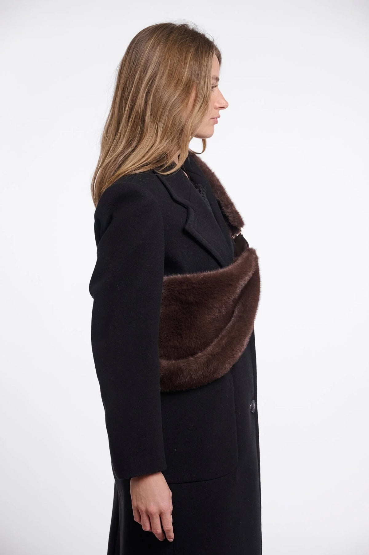 FAUX FUR CROSSBODY