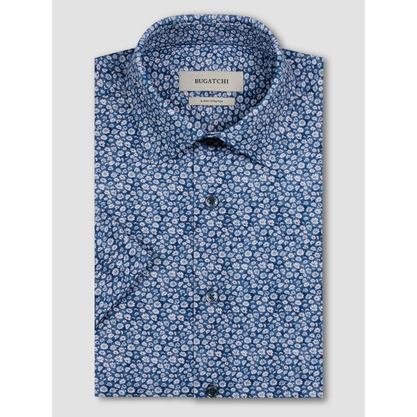OOOHCOTTON MILES FLORAL PRINT-MENS SHIRTS-BUGATCHI-JB Evans Fashions & Footwear