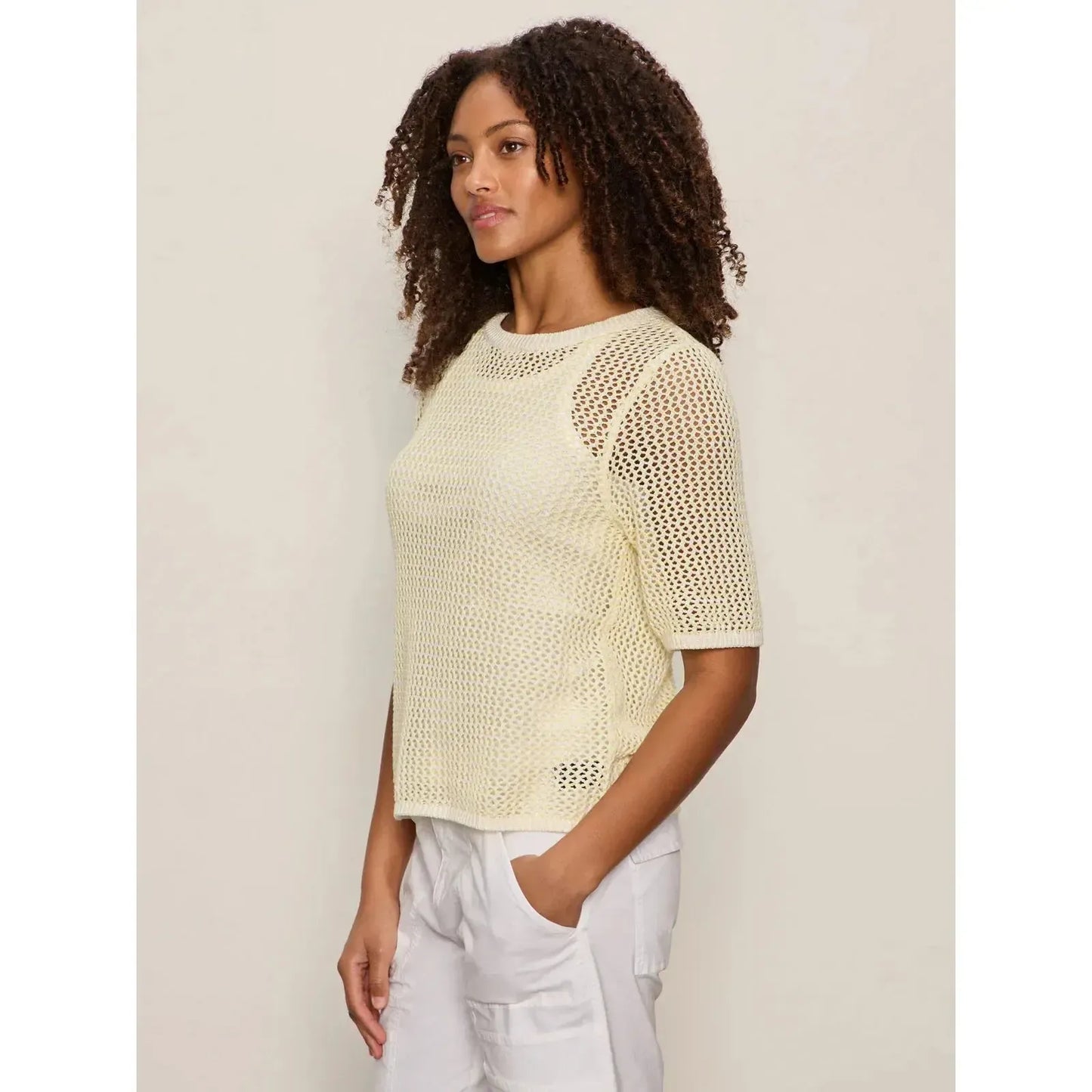 OPEN KNIT SWEATER TEE-LADIES SWEATERS & KNITS-SANCTUARY-JB Evans Fashions & Footwear