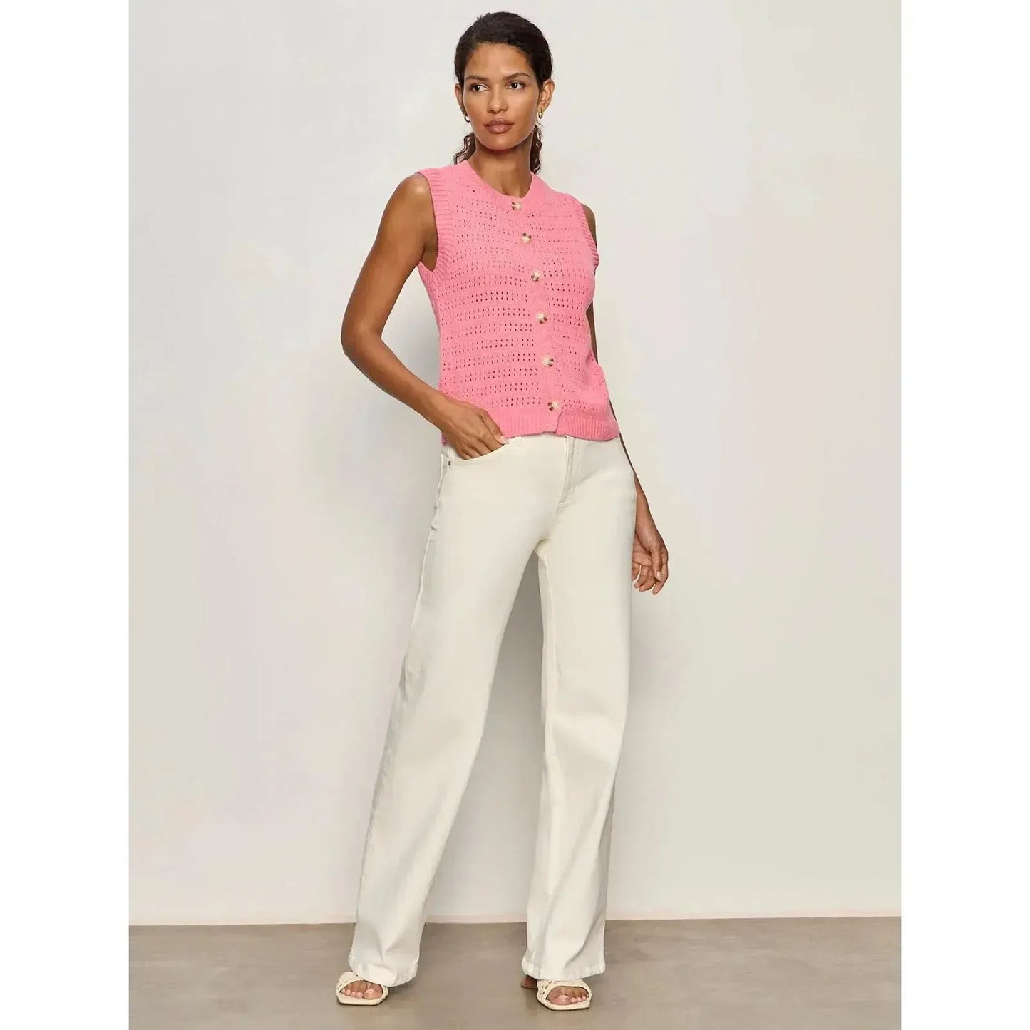 POINTELLE SHELL-LADIES SWEATERS & KNITS-SANCTUARY-JB Evans Fashions & Footwear