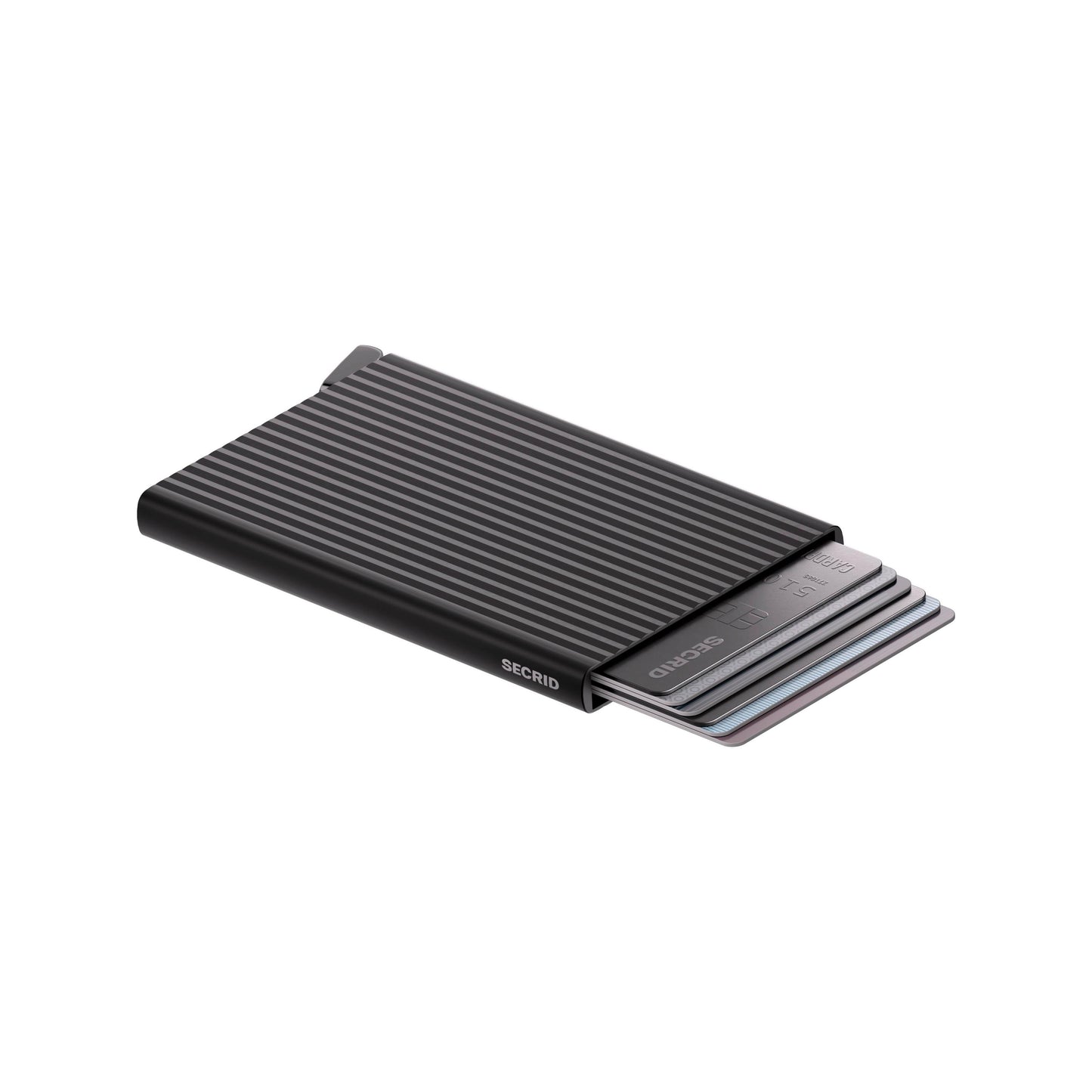 PREMIUM CARDPROTECTOR+ FLUTED BLACK-MENS WALLETS-SECRID-JB Evans Fashions & Footwear
