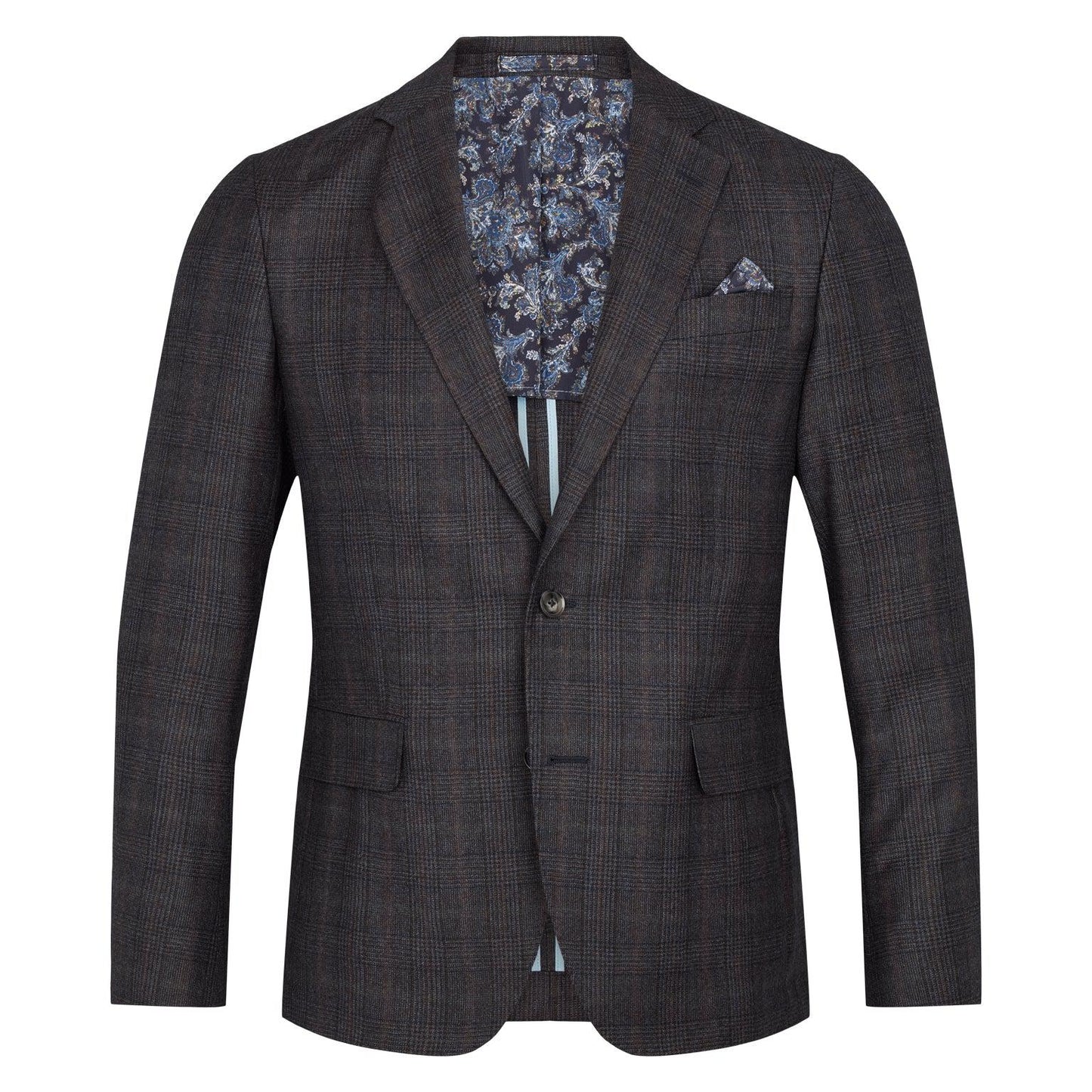 PRINCE OF WALES JONES EASY 1/2 LINED W/ CRAIG SLACK-MENS SUITS-SAND-JB Evans Fashions & Footwear