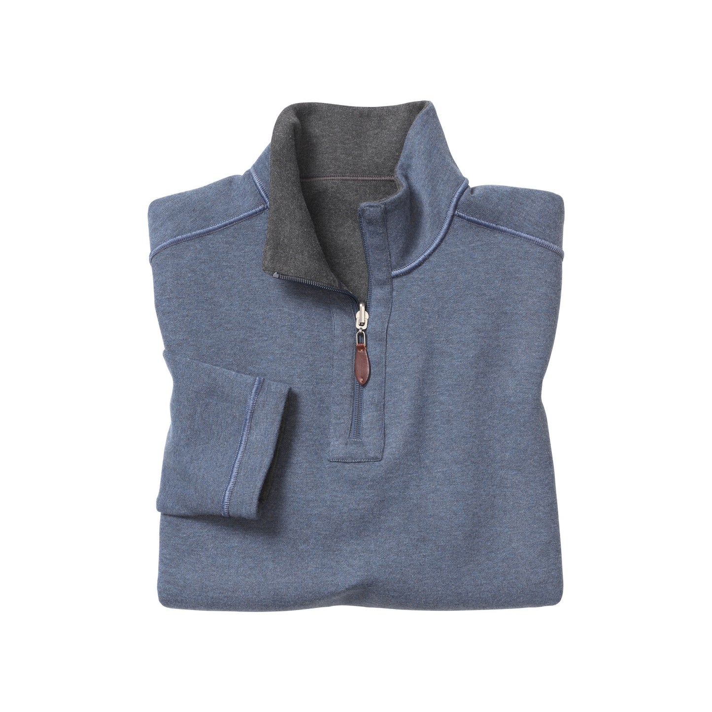 REVERSIBLE 1/4 ZIP-MENS SWEATERS & KNITS-JOHNSTON & MURPHY-JB Evans Fashions & Footwear
