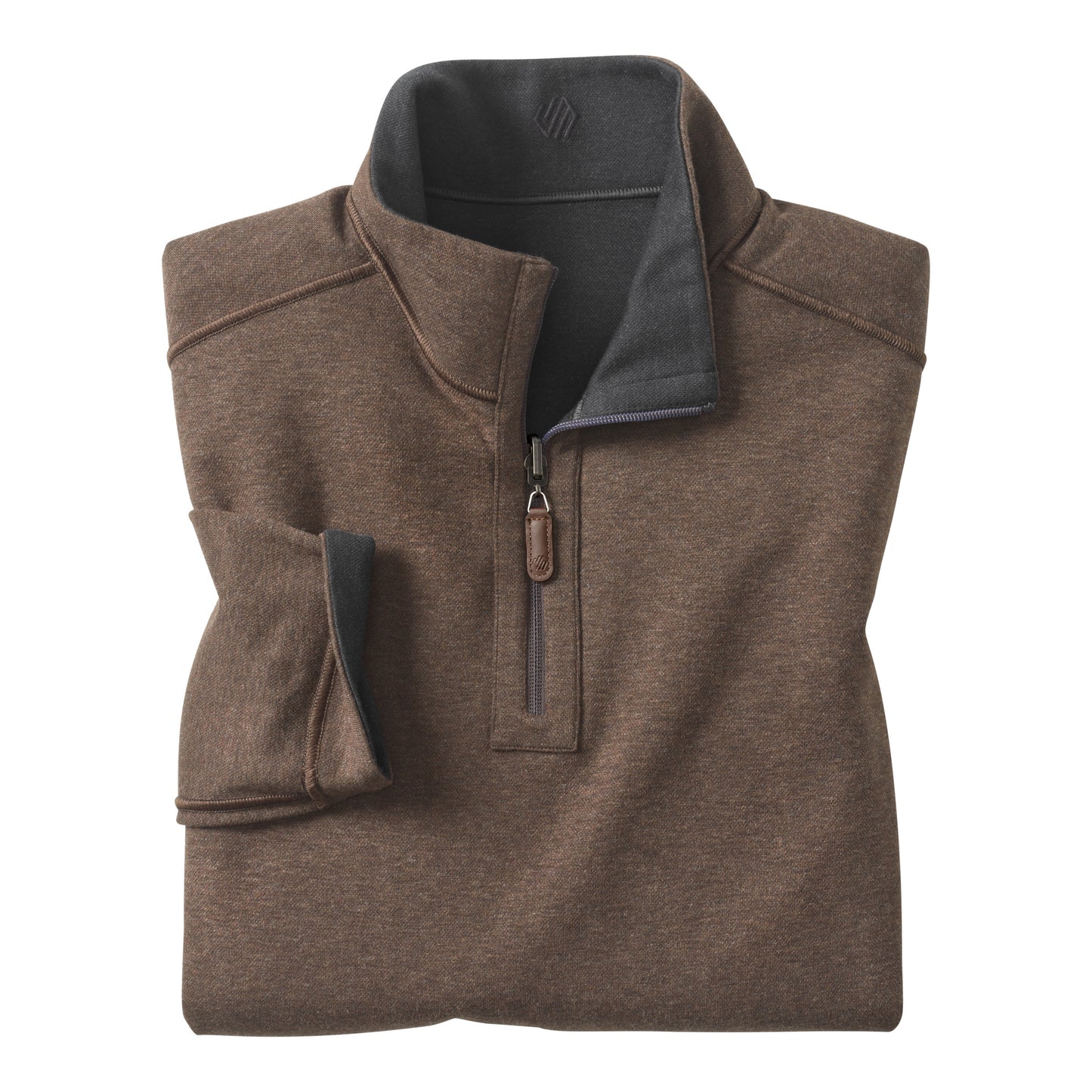 REVERSIBLE SOLID QUARTER ZIP-MENS SWEATERS & KNITS-JOHNSTON & MURPHY-JB Evans Fashions & Footwear