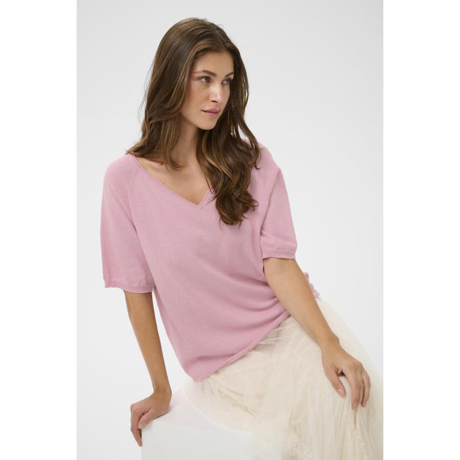 ROMANE KNIT BLOUSE-LADIES TOPS-CREAM-JB Evans Fashions & Footwear
