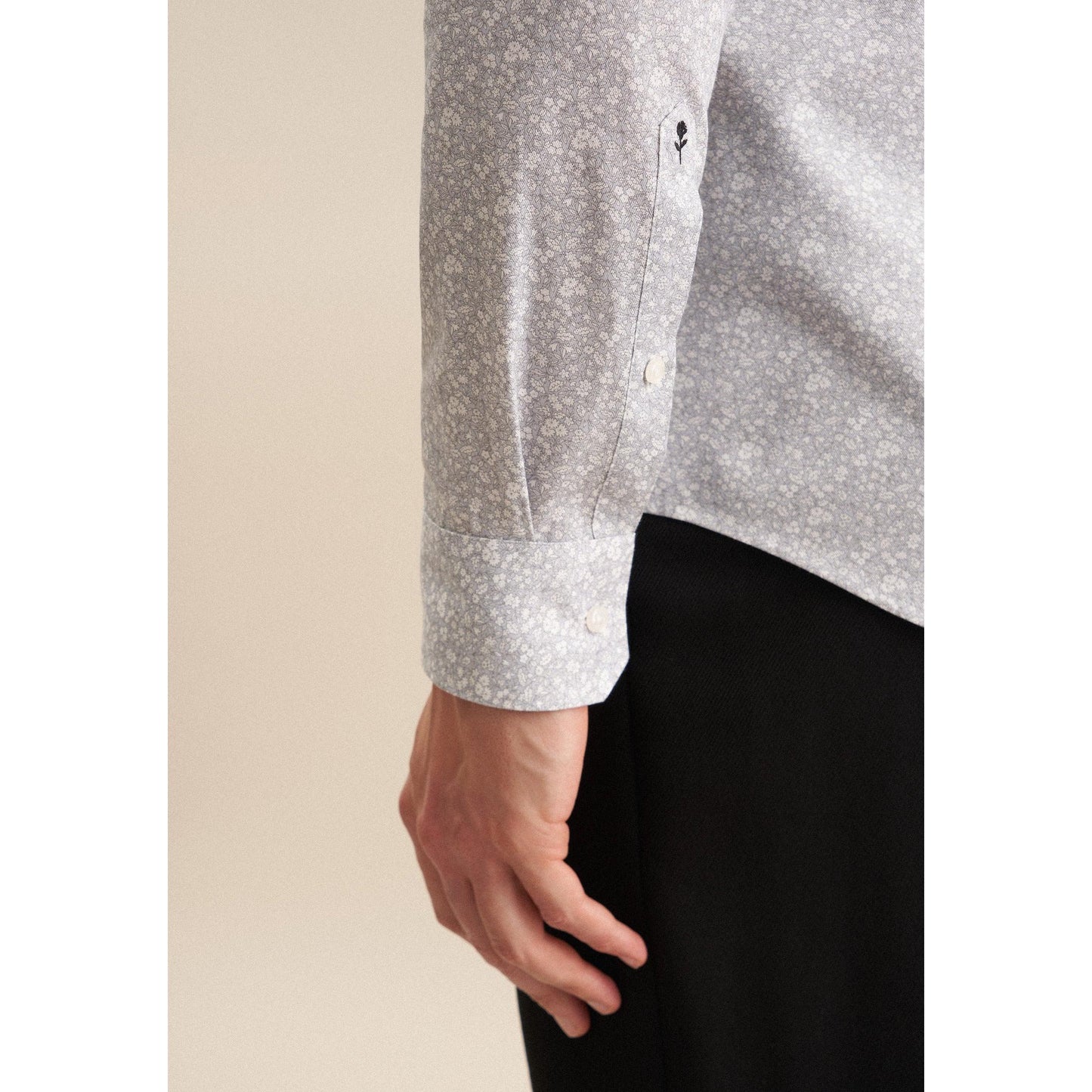 SLIM FIT LIBERTY FABRIC FLORAL PRINT-MENS DRESS SHIRTS-SEIDENSTICKER-JB Evans Fashions & Footwear