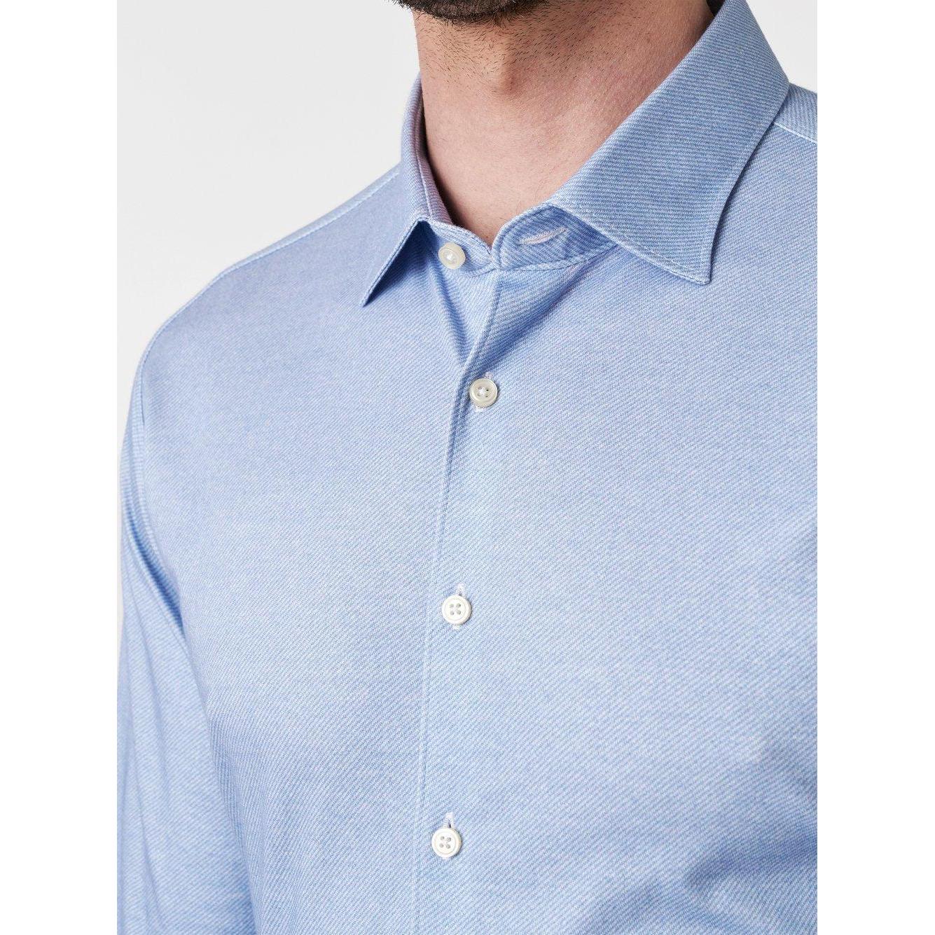 SLIM FIT STRETCH TWILL-MENS SHIRTS-DESOTO-JB Evans Fashions & Footwear