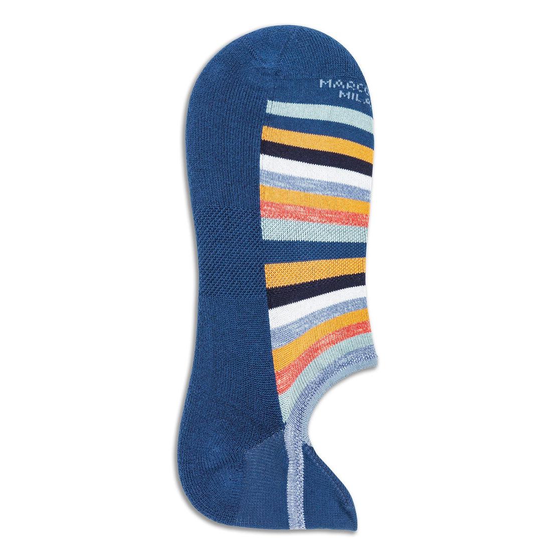 SNEAKER SOCK MULTI STRIPE-MENS SOCKS-MARCOLIANI-JB Evans Fashions & Footwear