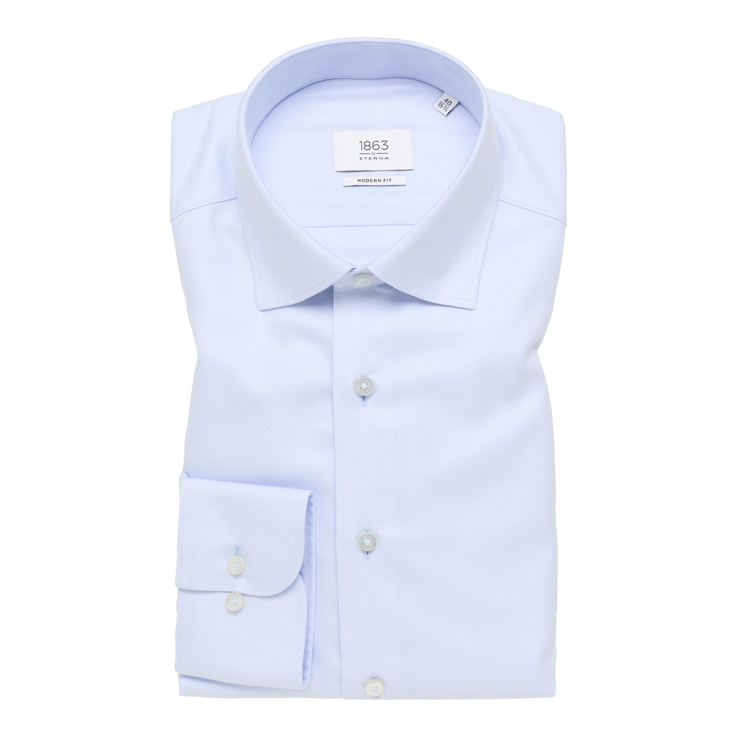 STRUCTURED TWILL MODERN FIT CUTAWAY COLLAR-MENS DRESS SHIRTS-1863 BY ETERNA-JB Evans Fashions & Footwear
