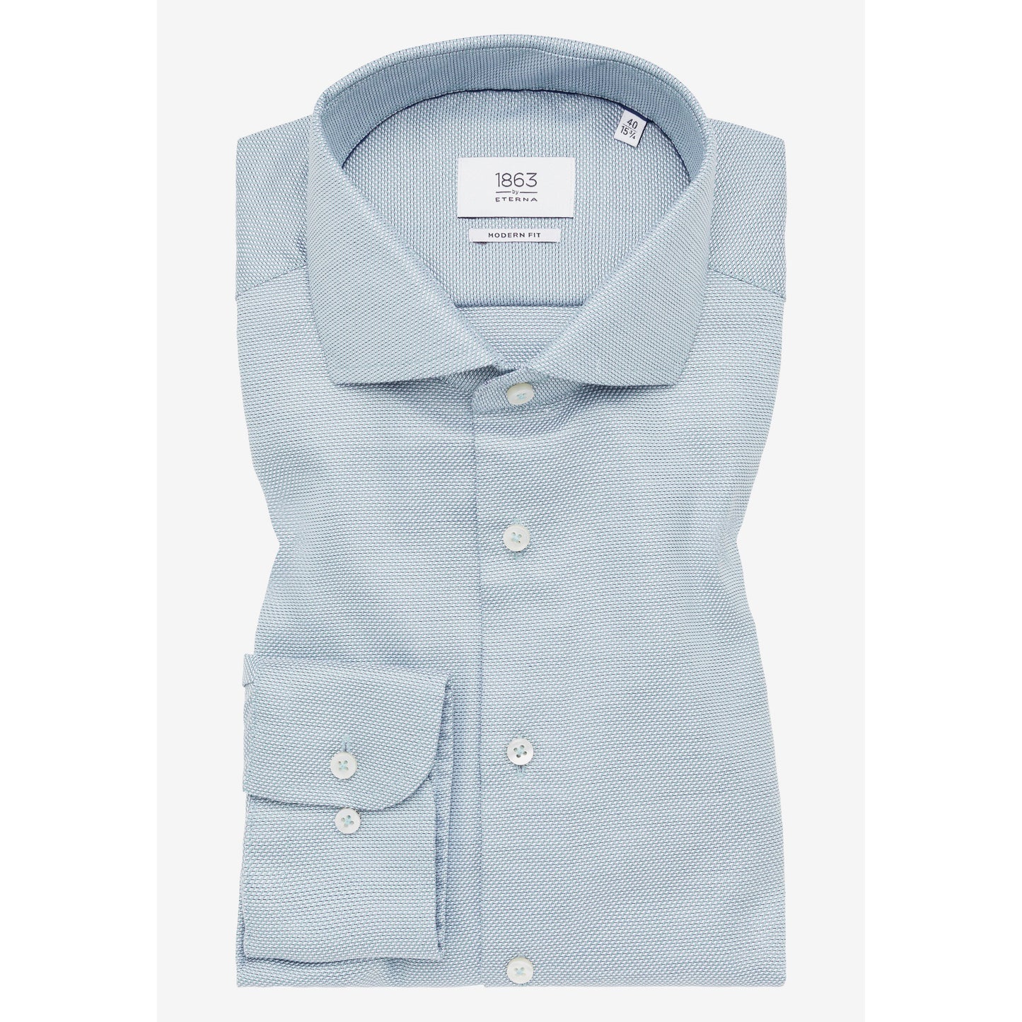 STRUCTURED TWILL MODERN FIT-MENS DRESS SHIRTS-ETERNA-JB Evans Fashions & Footwear