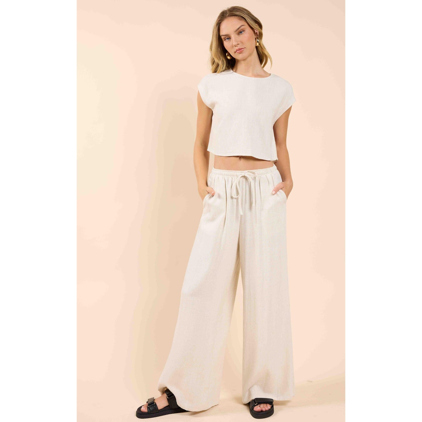 SUGARLOAF ELASTIC WAIST PANT-LADIES PANTS-SADIE & SAGE-JB Evans Fashions & Footwear