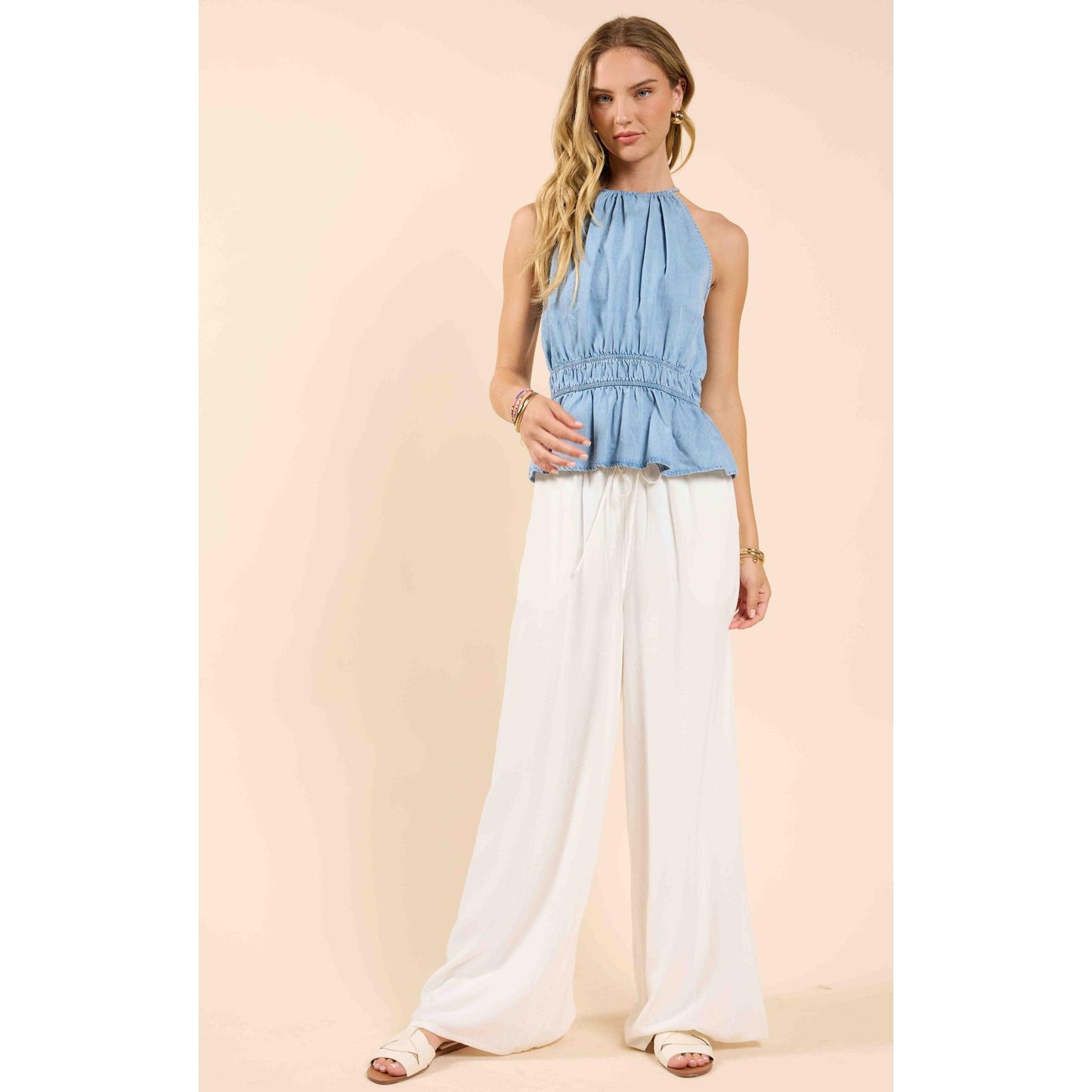 SUGARLOAF ELASTIC WAIST PANT-LADIES PANTS-SADIE & SAGE-JB Evans Fashions & Footwear