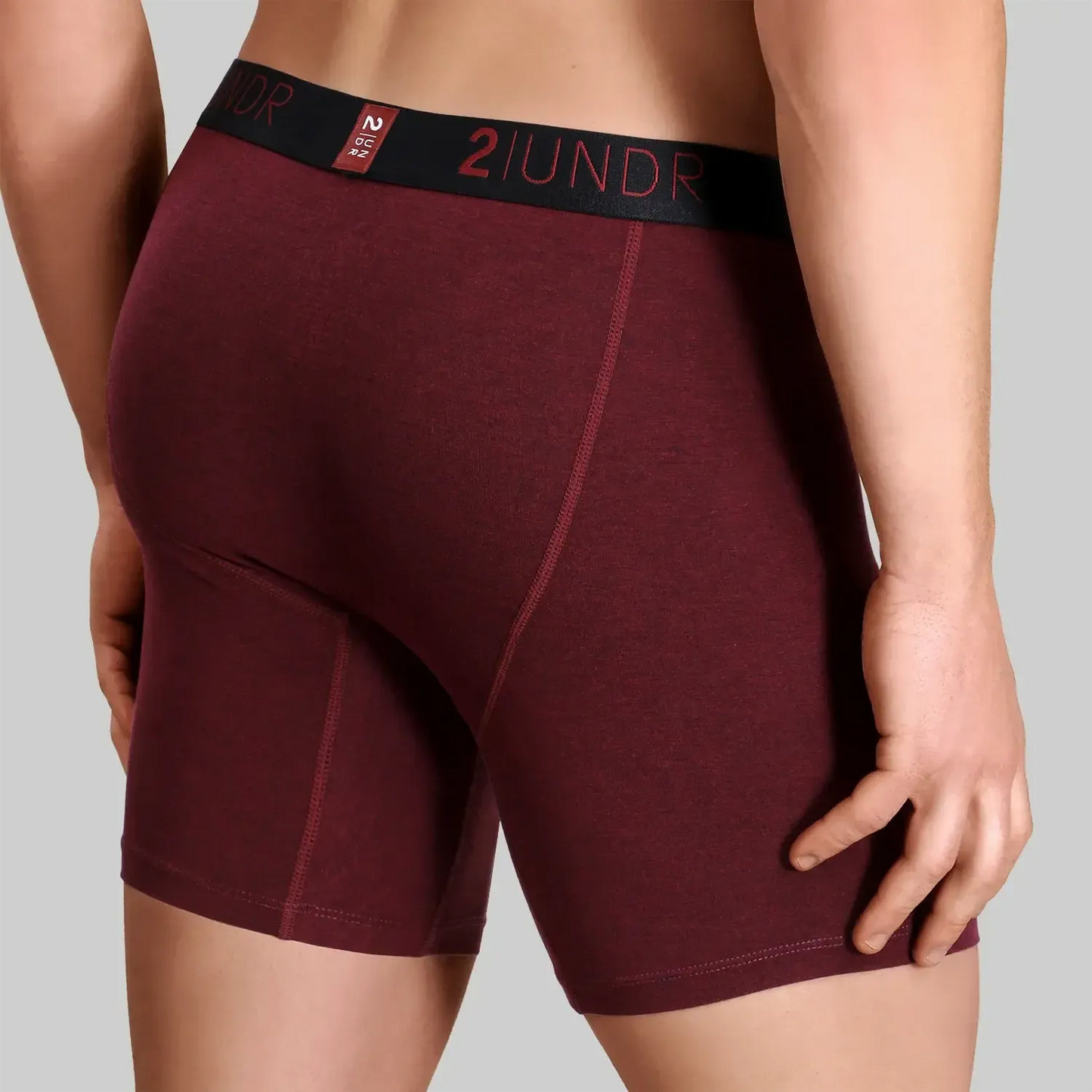 SWING SHIFT 6" BOXER BRIEF - RUBY-MENS UNDERWEAR-2UNDR-JB Evans Fashions & Footwear