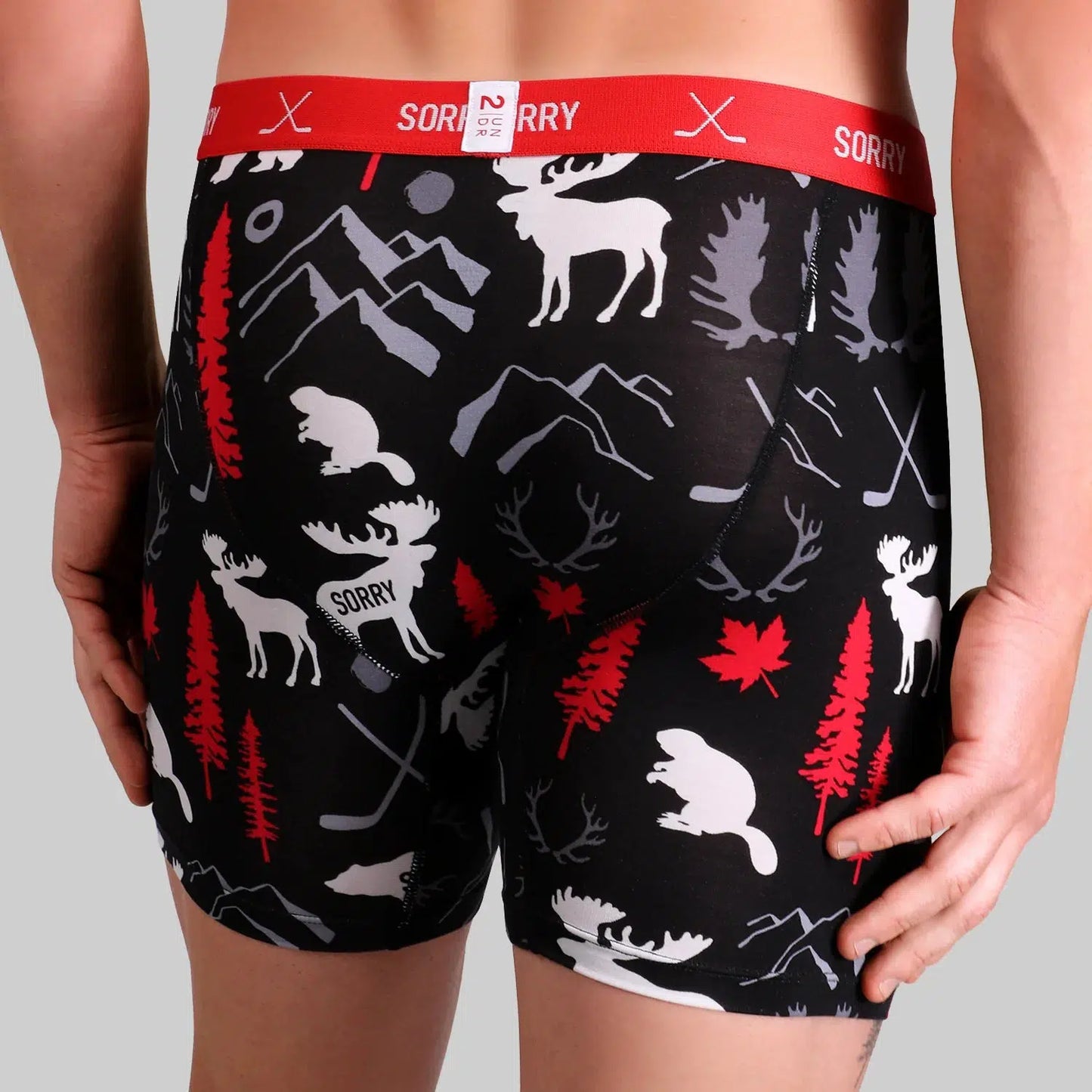 SWING SHIFT BOXER BRIEF - SORRY EH-MENS UNDERWEAR-2UNDR-JB Evans Fashions & Footwear