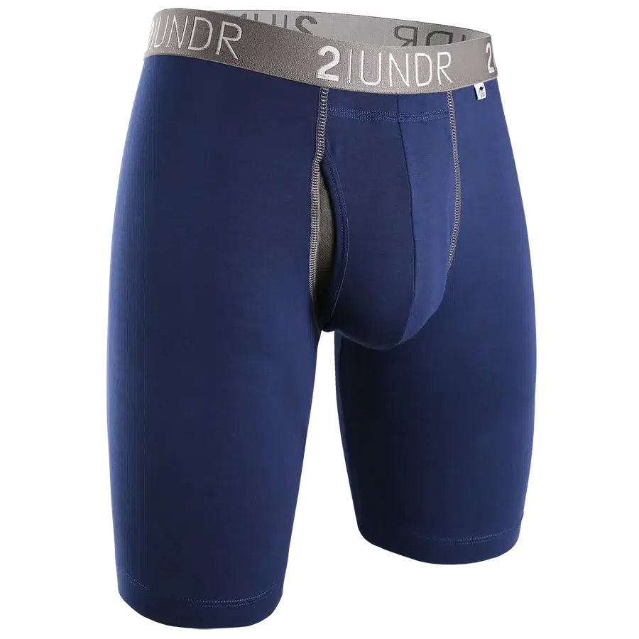 SWING SHIFT LONG LEG - NAVY/GREY-MENS UNDERWEAR-2UNDR-JB Evans Fashions & Footwear