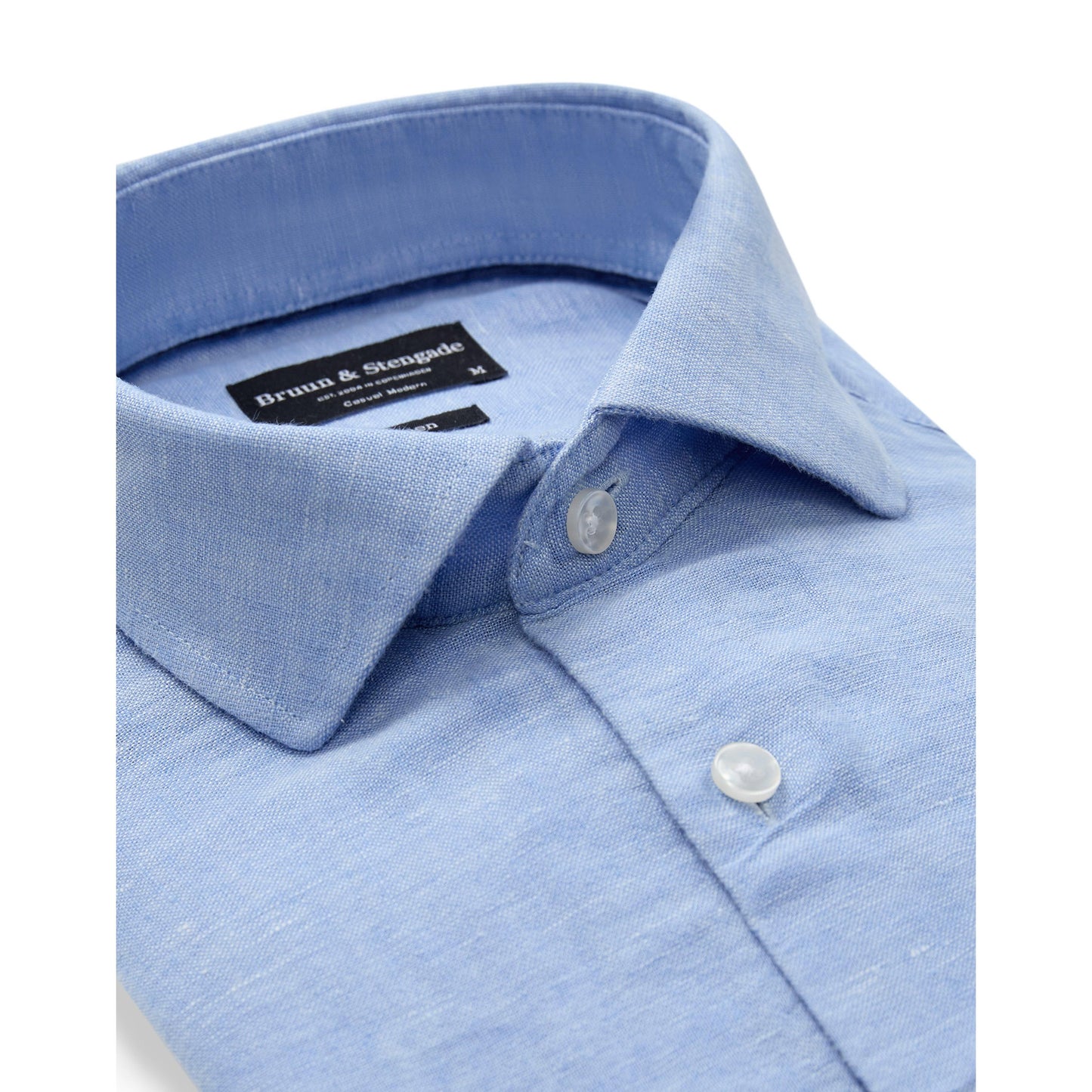 TAHAKA L/S LINEN MODERN FIT-MENS SHIRTS-BRUUN STENGADE-JB Evans Fashions & Footwear