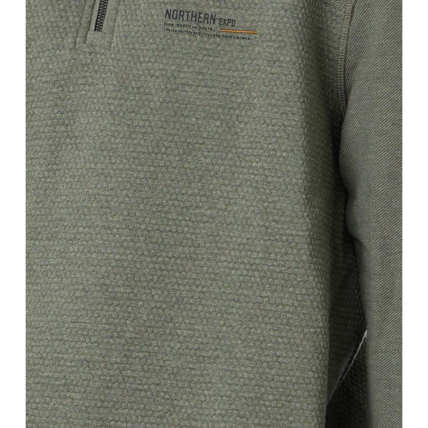 TEXTURED WEAVE HALF ZIP-MENS SWEATERS & KNITS-CASA C MODA-JB Evans Fashions & Footwear