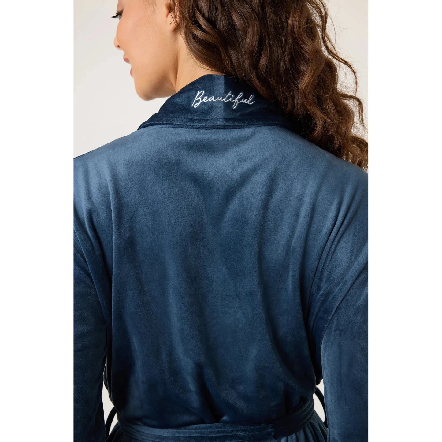 VELVETY VELOUR ROBE-LADIES LOUNGE & SLEEPWEAR-PJ SALVAGE-JB Evans Fashions & Footwear
