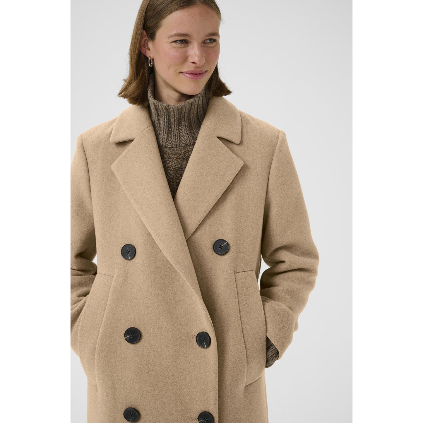 YUNAH LONG COAT-LADIES WINTER COATS & JACKETS-INWEAR-JB Evans Fashions & Footwear