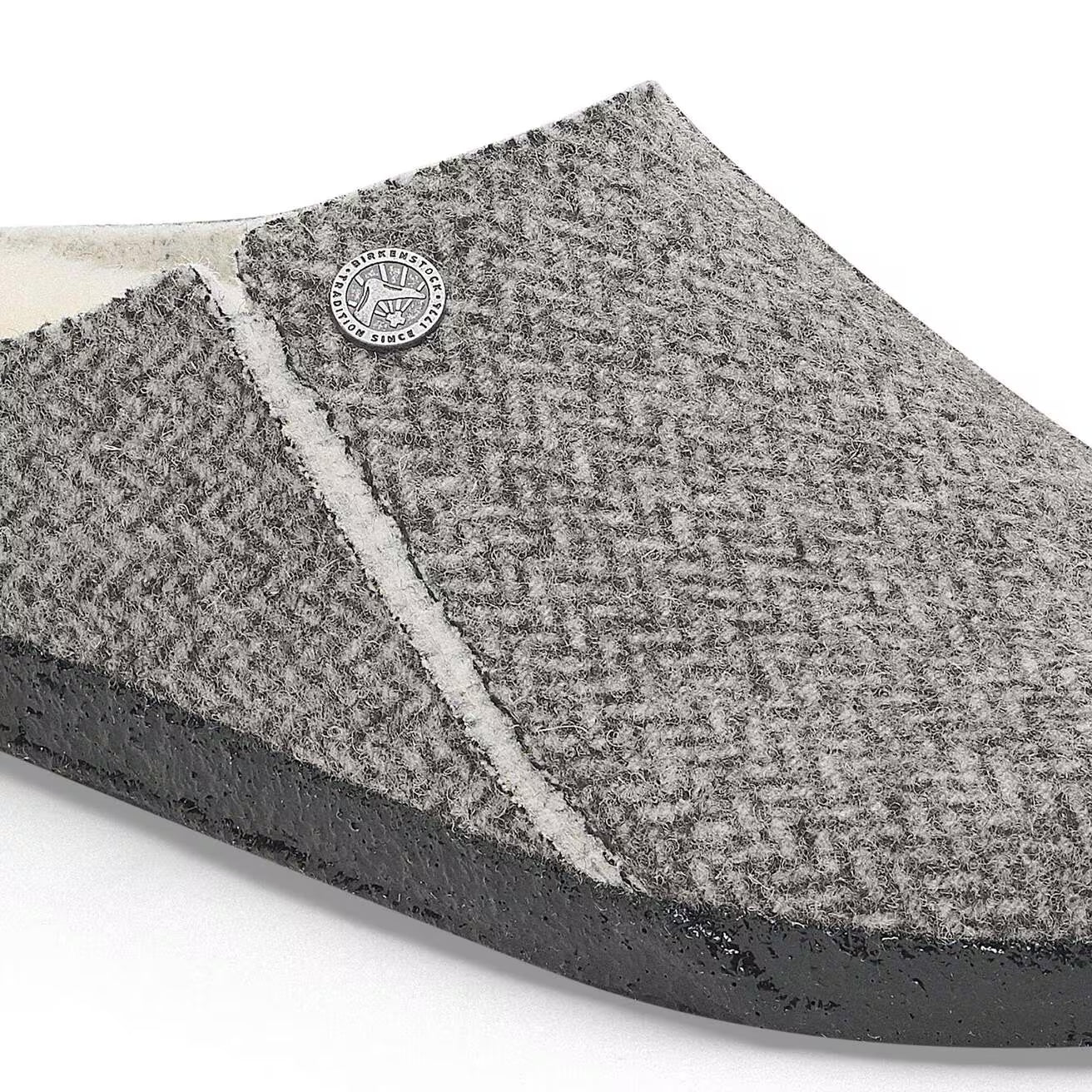 ZERMATT SHEARLING FELT HERRINGBONE N-SANDALS-BIRKENSTOCK-JB Evans Fashions & Footwear