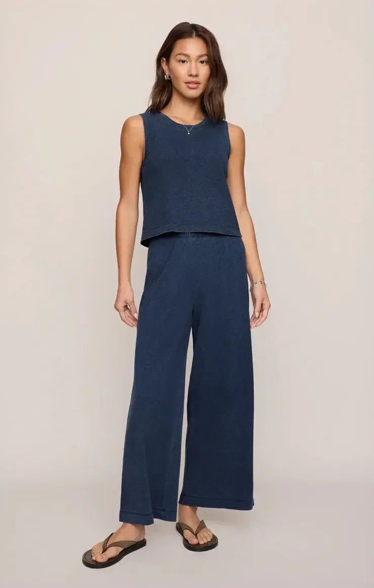 SLOANE JERSEY DENIM MUSCLE TANK