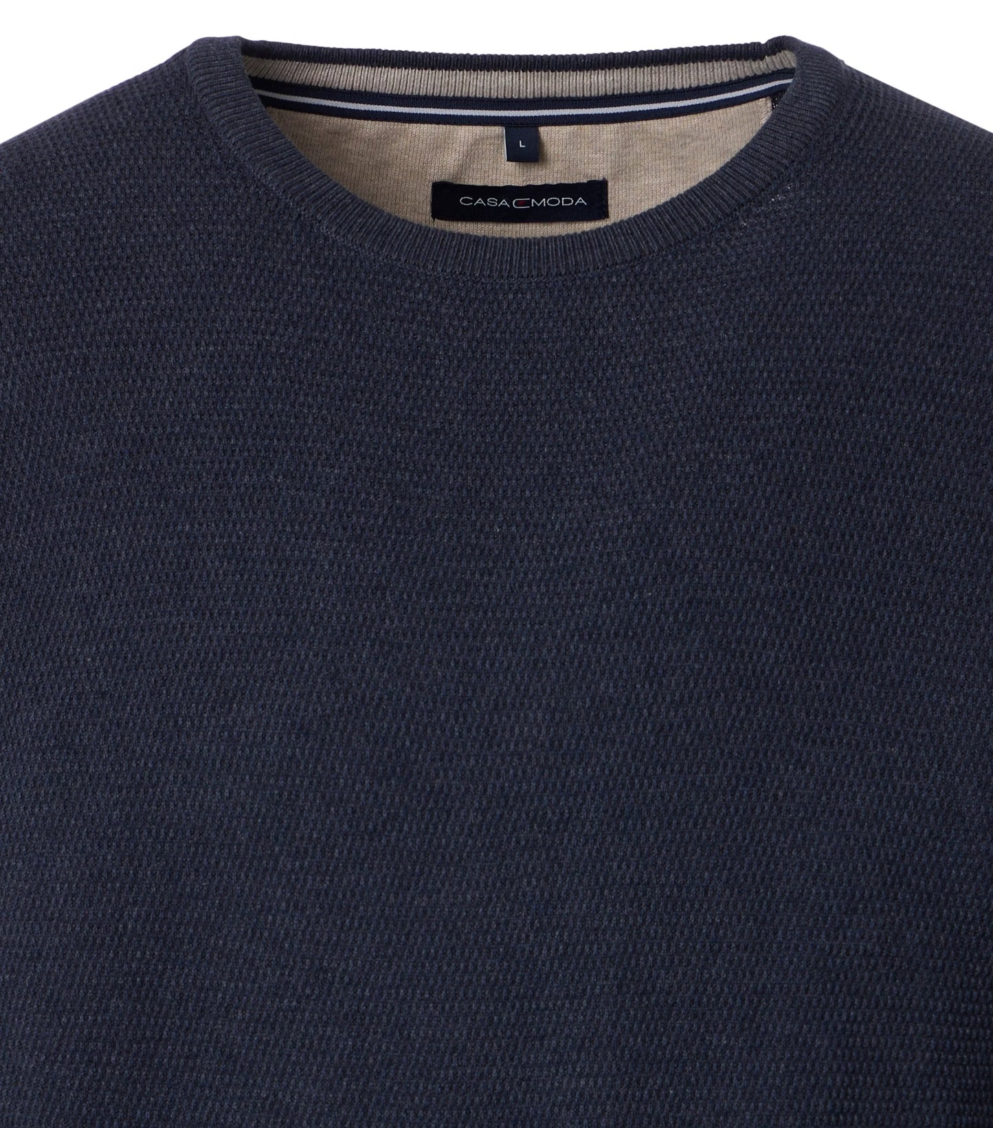 TEXTURED KNIT CREWNECK SWEATER - JB Evans Fashions & Footwear