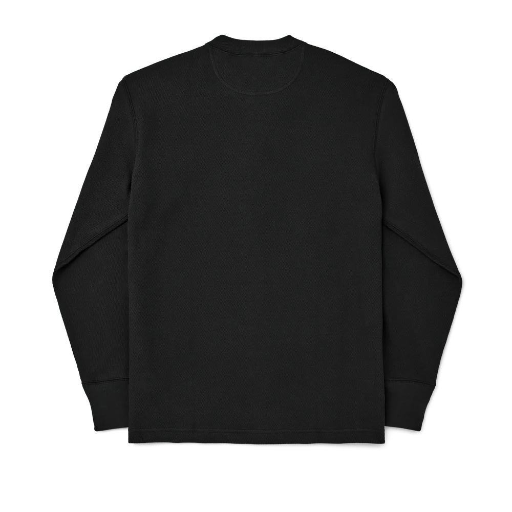 WAFFLE KNIT HENLEY