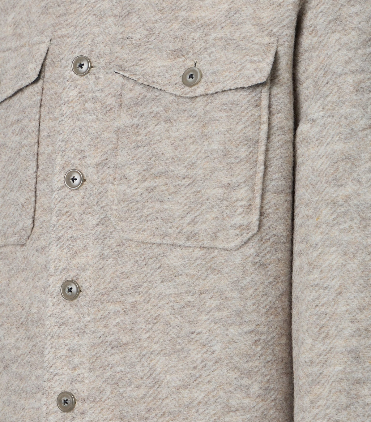 MELANGE HERRINGBONE OVERSHIRT