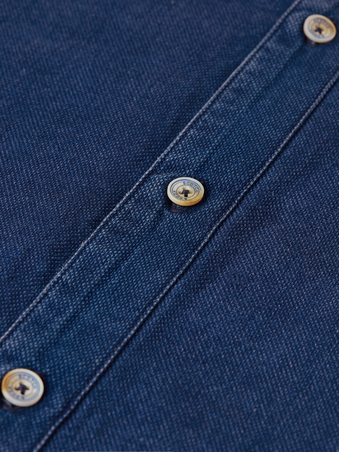DENIM STRUCTURED REGULAR FIT SHIRT