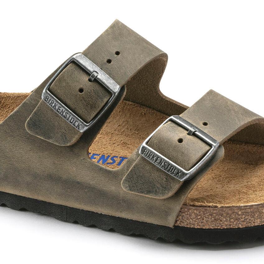 ARIZONA SOFT FOOTBED FADED KHAKI-SANDALS-BIRKENSTOCK-JB Evans Fashions & Footwear