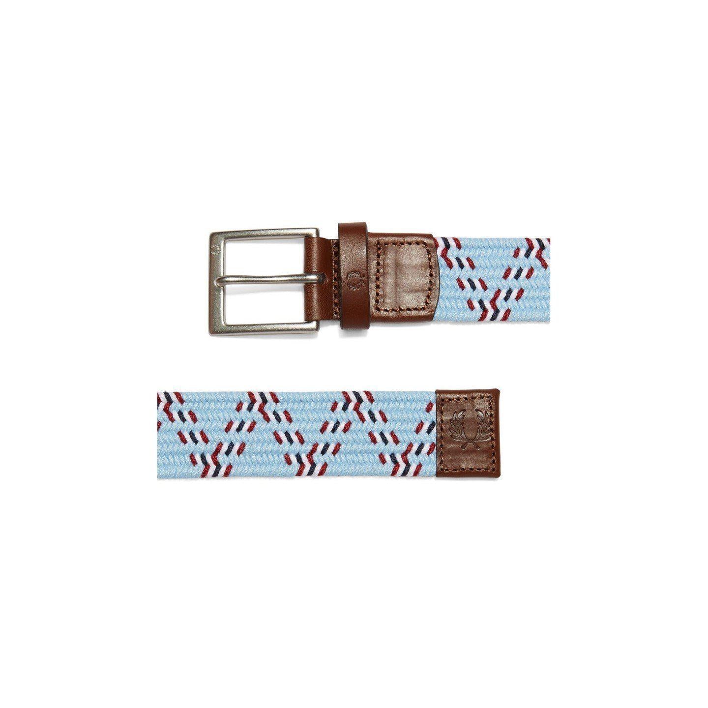 CHEVRON WOVEN CORD BELT-MENS BELTS-FRED PERRY-JB Evans Fashions & Footwear