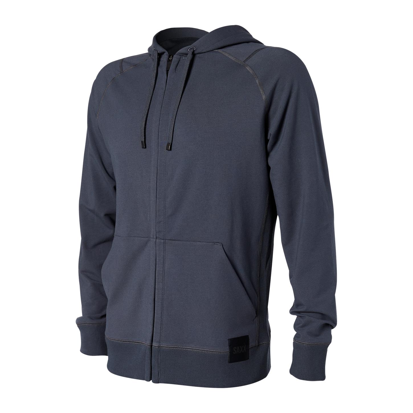 SAXX - Down Time Full Zip Hoodie - Black – The County Emporium