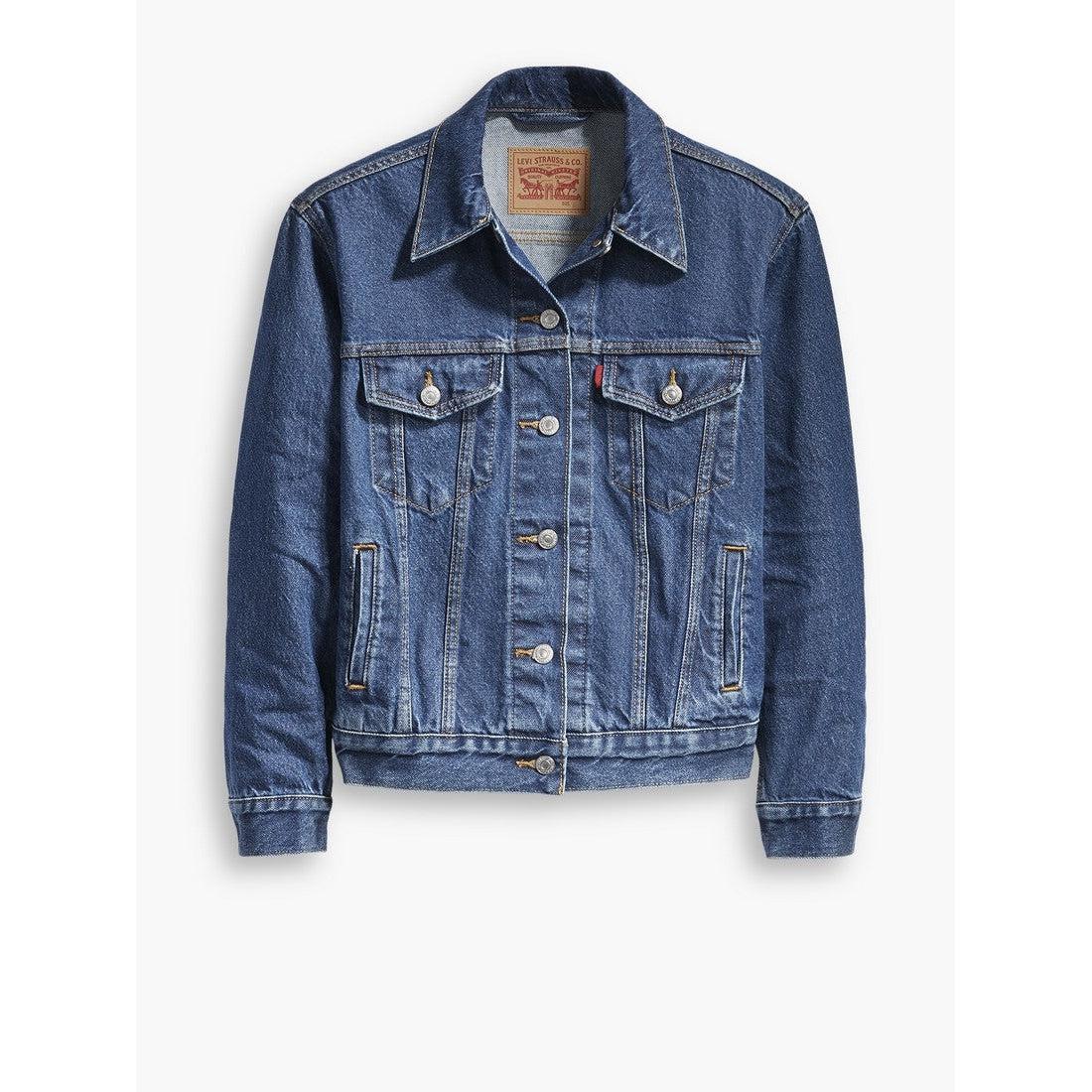 EX-BOYFRIEND TRUCKER NEU BLUE-LADIES LIGHTWEIGHT COATS & JACKETS-LEVIS-JB Evans Fashions & Footwear