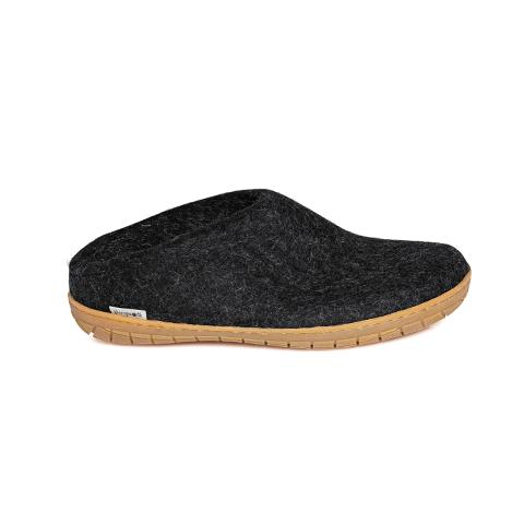 GLERUPS SLIP ON HONEY RUBBER CHARCOAL-UNISEX SLIPPERS-GLERUPS-JB Evans Fashions & Footwear