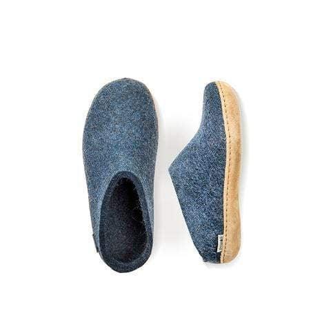 GLERUPS SLIP ON LEATHER SOLE-UNISEX SLIPPERS-GLERUPS-JB Evans Fashions & Footwear