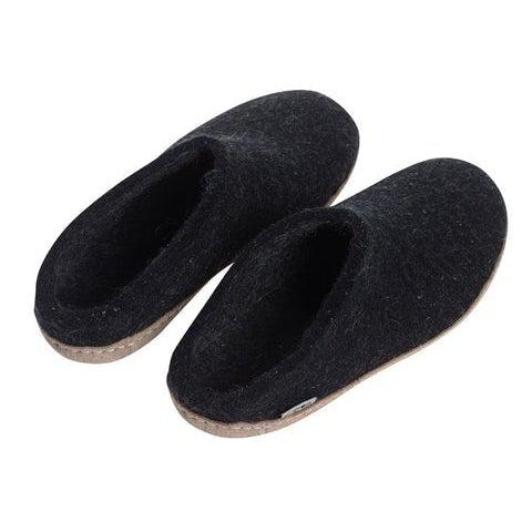 GLERUPS SLIP ON LEATHER SOLE-UNISEX SLIPPERS-GLERUPS-JB Evans Fashions & Footwear