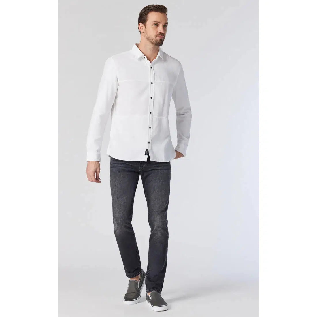 JAKE DARK SMOKE BRUSHED ORGANIC MOVE-MENS DENIM-MAVI-JB Evans Fashions & Footwear