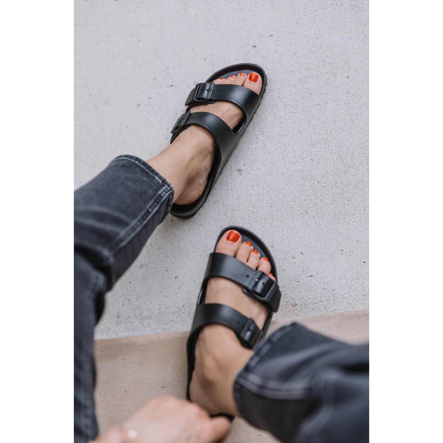 LADIES ARIZONA EVA BLACK-LADIES SANDALS-BIRKENSTOCK-JB Evans Fashions & Footwear