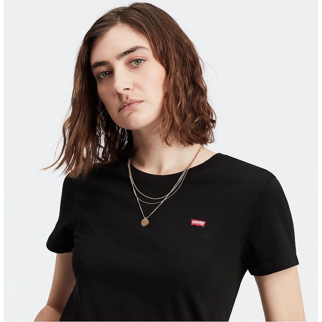 PERFECT TEE MINERAL BLACK-LADIES T-SHIRTS & TANKS-LEVIS-JB Evans Fashions & Footwear