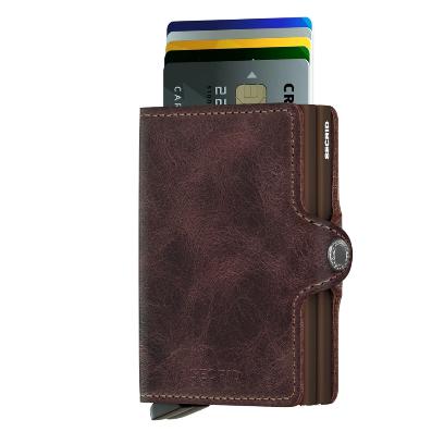 TWINWALLET VINTAGE CHOCOLATE-MENS WALLETS-SECRID-JB Evans Fashions & Footwear