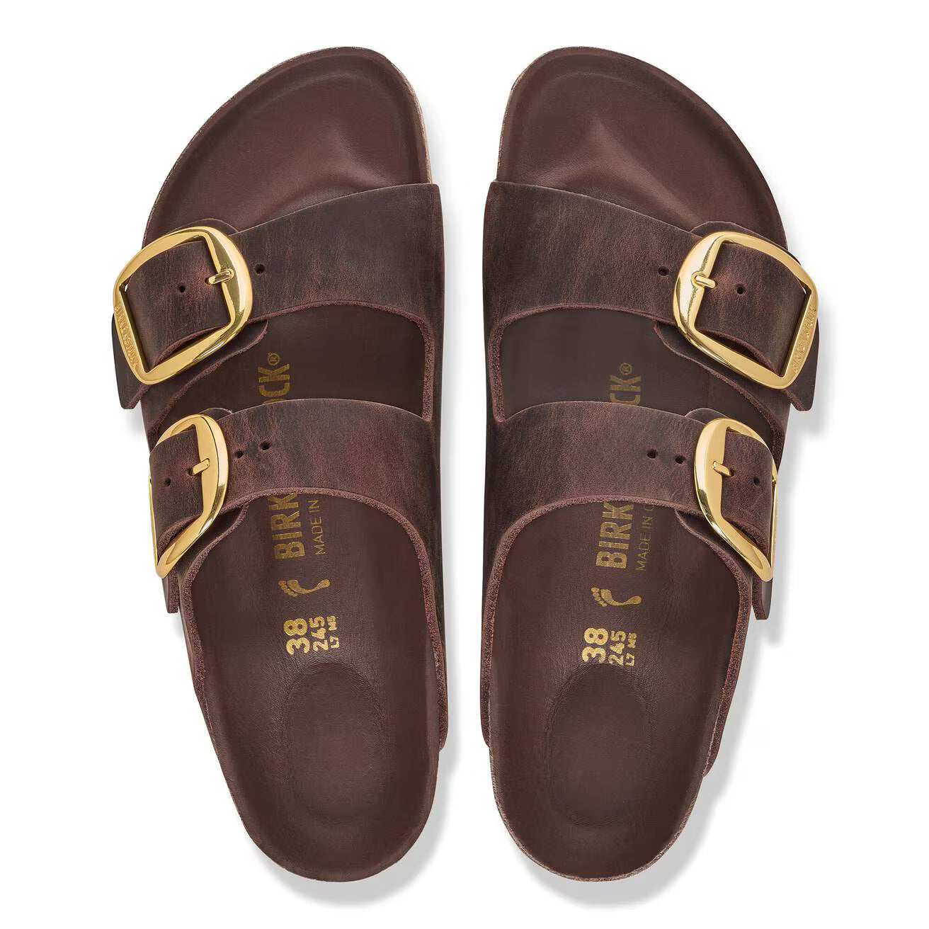 ARIZONA BIG BUCKLE OILED LEATHER HABANA N