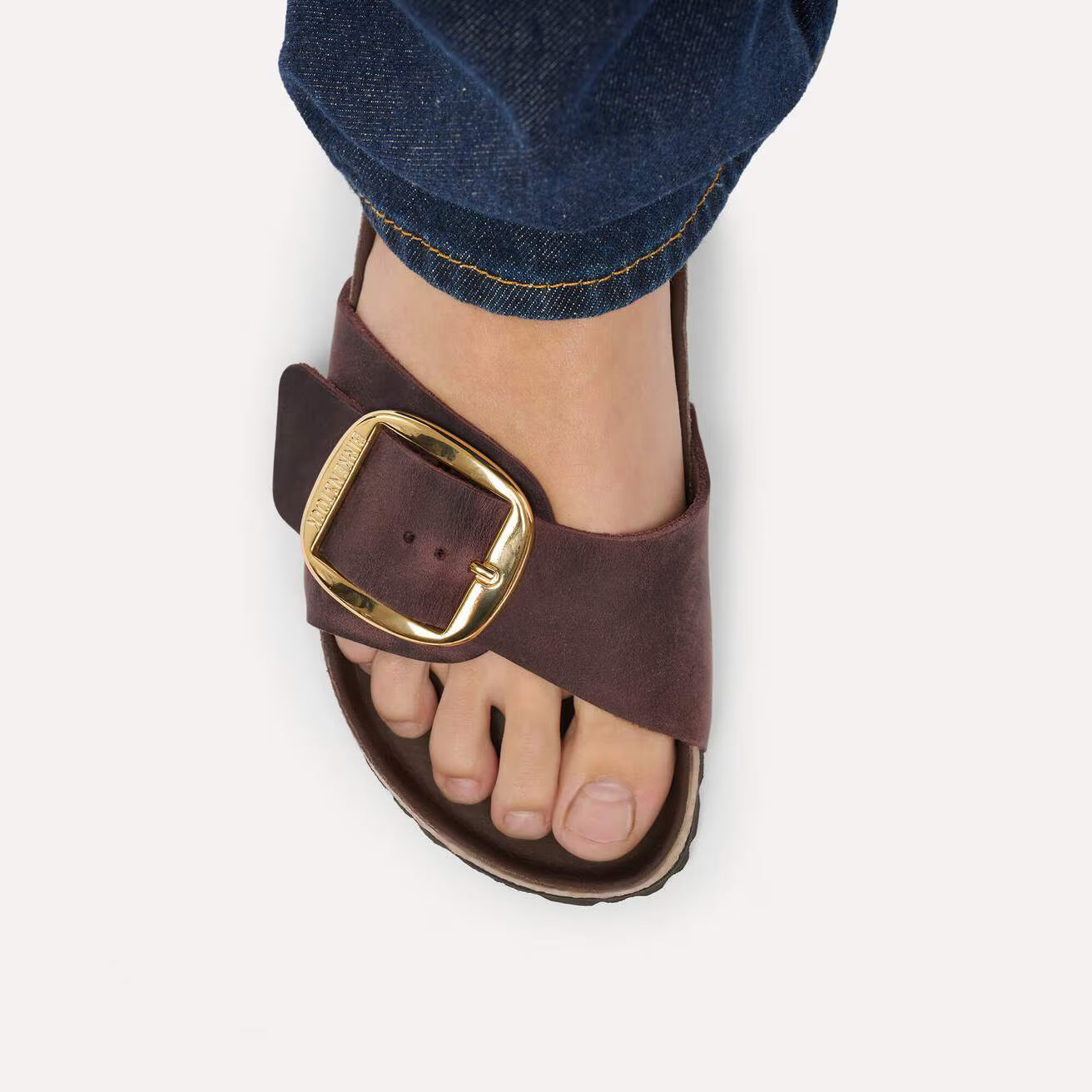 MADRID BIG BUCKLE OILED LEATHER HABANA N