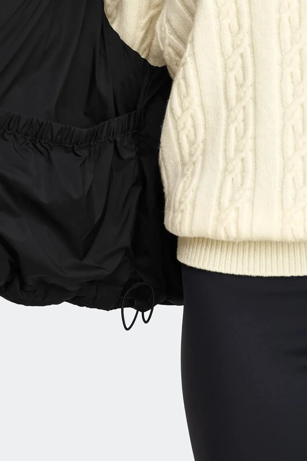 FALLON PUFFER VEST - TD BLACK