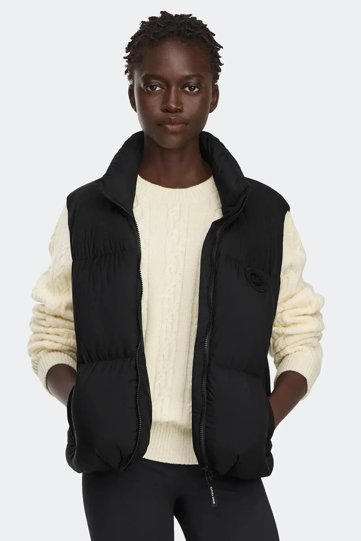 FALLON PUFFER VEST - TD BLACK