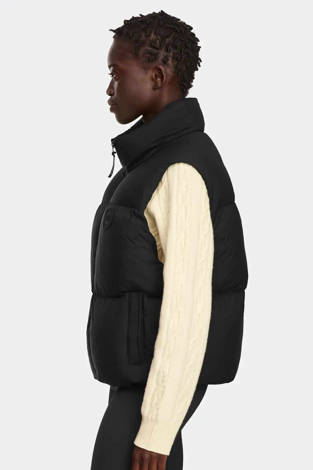 FALLON PUFFER VEST - TD BLACK