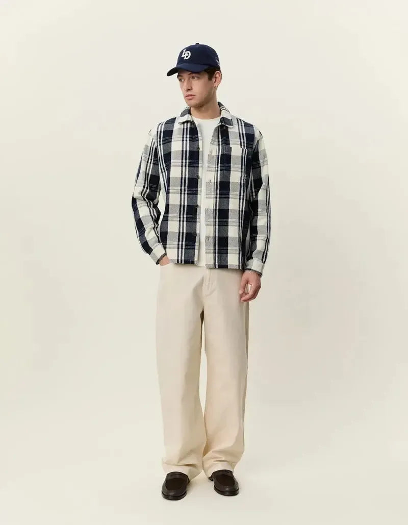 STRUCTURED CHECK OVERSHIRT