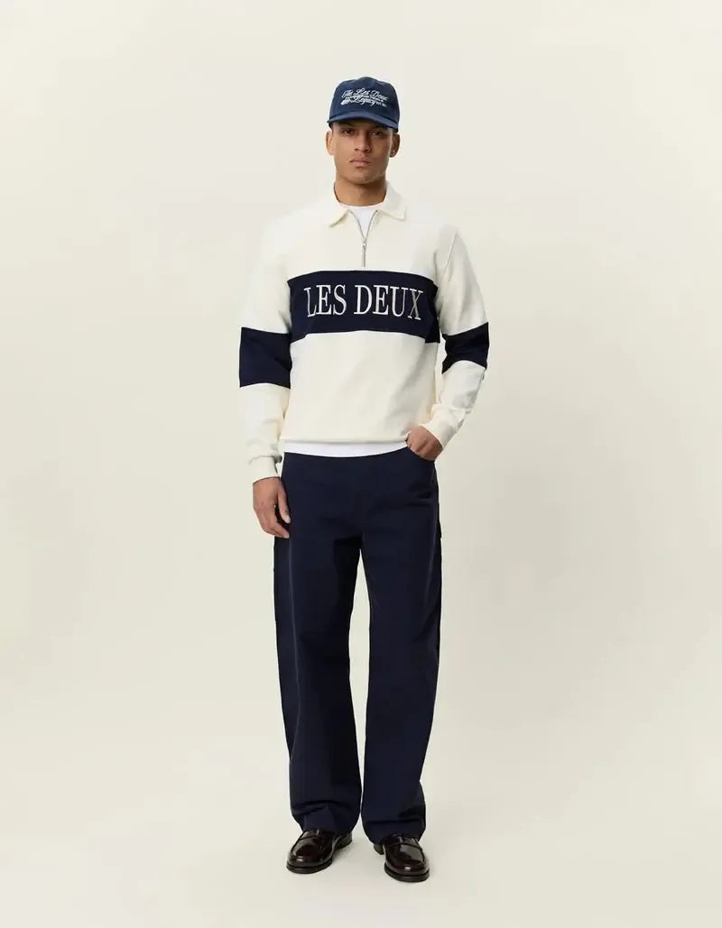 ZIPPER RUGBY SWEATSHIRT