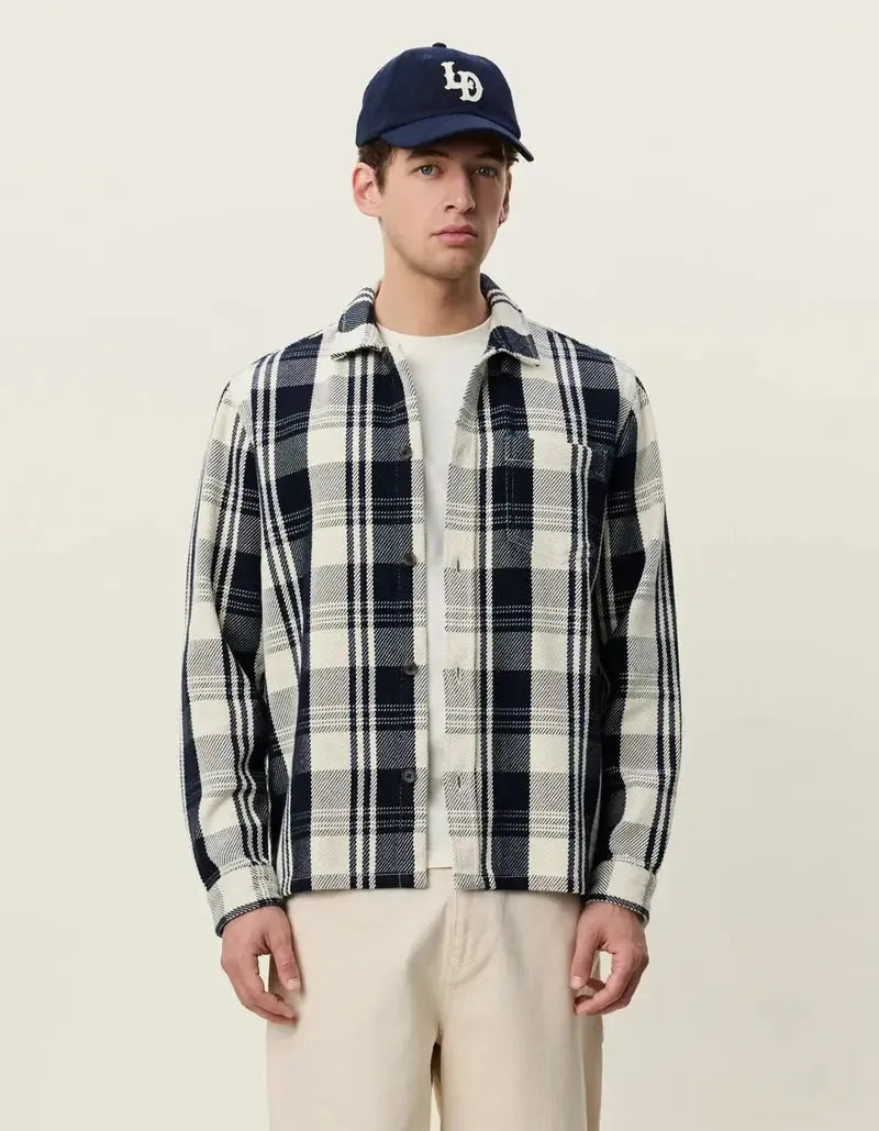 STRUCTURED CHECK OVERSHIRT